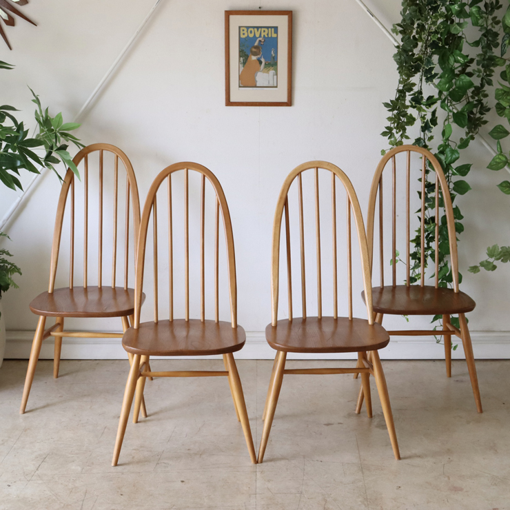 アーコール（ERCOL）クエーカーチェア【ナチュラル】4脚セット 商品