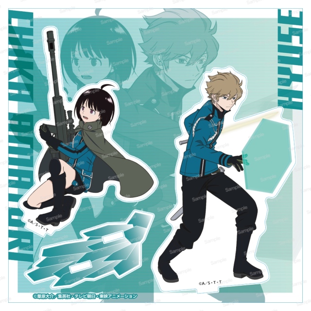 ワールドトリガー アクリルスタンド -BATTLE- 雨取千佳&ヒュース