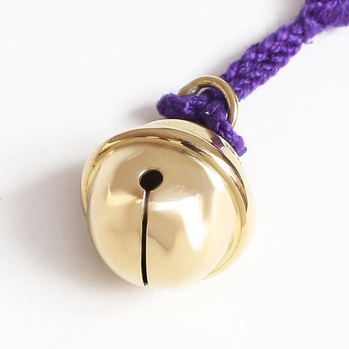 送料無料】【日本製】18金/K18/18金 ストラップ/根付 金の鈴/ベル