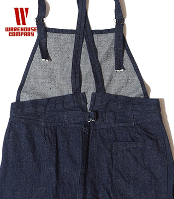 WAREHOUSE ウエアハウス 12oz.デニム|ローバック|オーバーオール『TURN