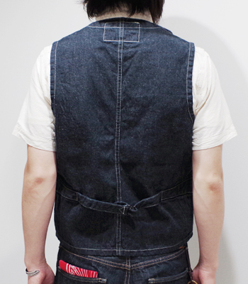 SUGAR CANE シュガーケーン ウォバッシュストライプ|ワークベスト『9oz