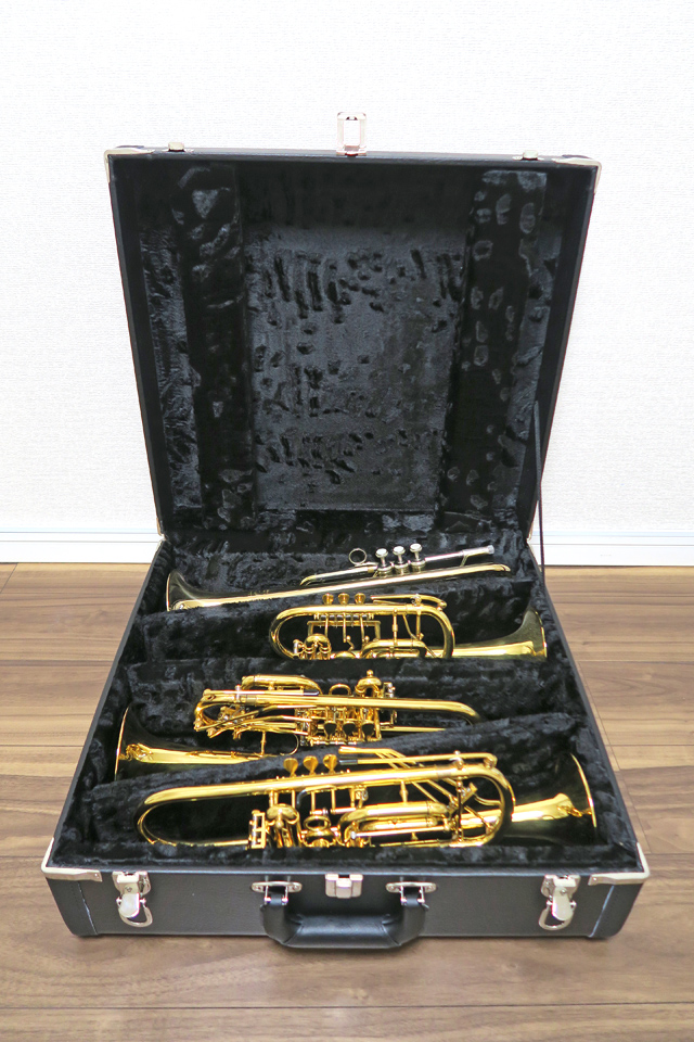 Kariso トランペット ハードケース ブラック ジャパンロータリー