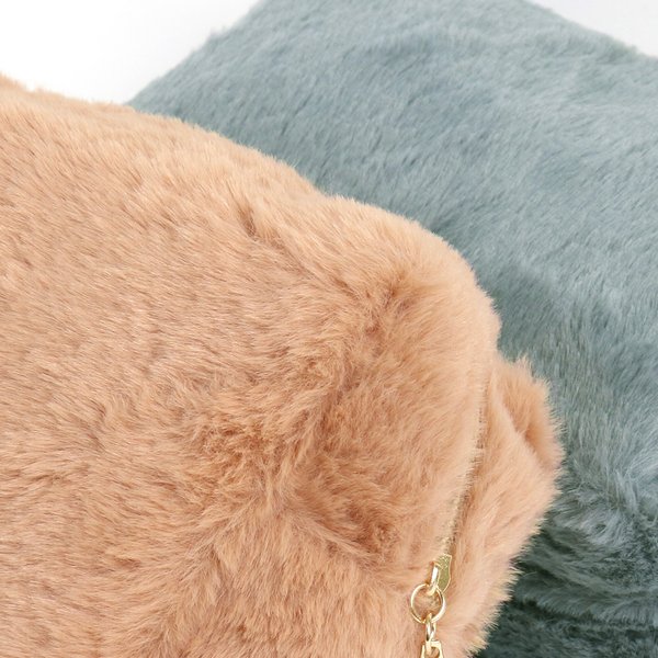 スクエアファーポーチ - バッグ・ポーチ・財布を激安で通販販売