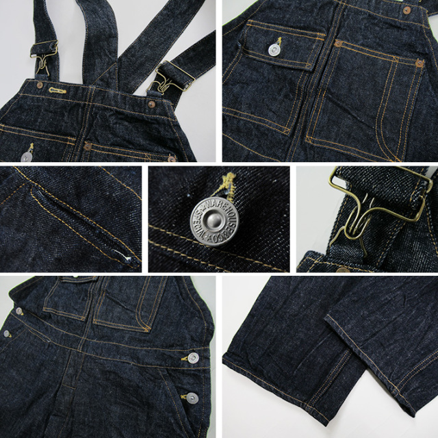 WAREHOUSE ウエアハウス ダックディガー DD-1006XX No.1 Denim Overall