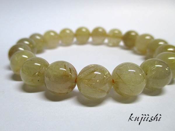 ルチルクォーツ ブレスレット 約10mm 3000円均一コーナー 【鬮石（くじ