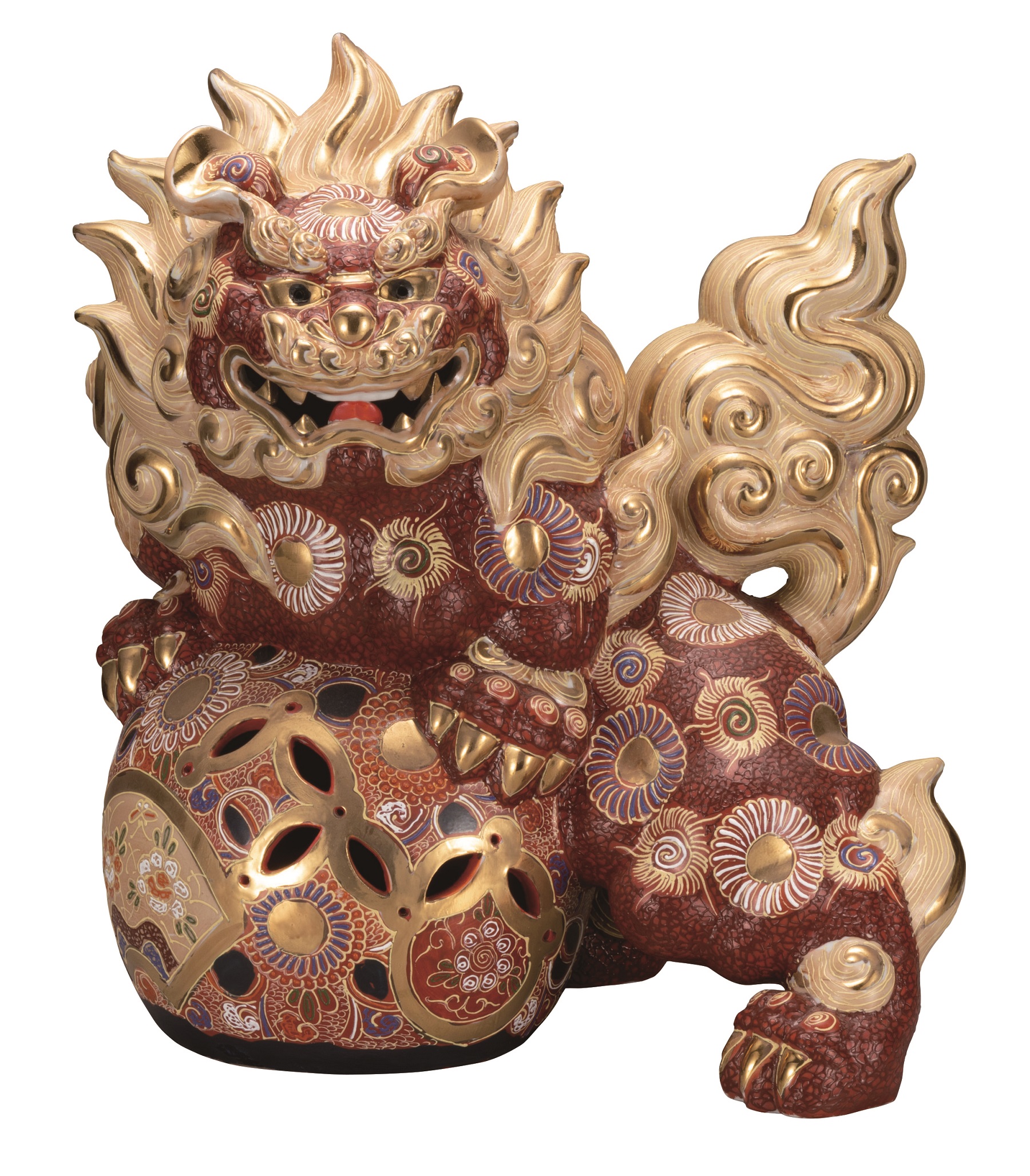 九谷焼 15号獅子 盛