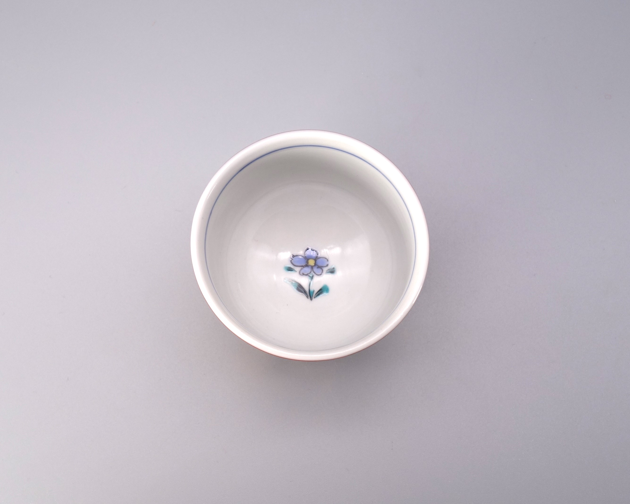 ぐい呑 金襴手唐草（朱） [ 人間国宝 吉田美統 ]