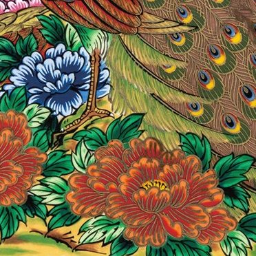 送料無料】九谷焼ギフト ご贈答品 御祝い 九谷焼陶額 牡丹孔雀