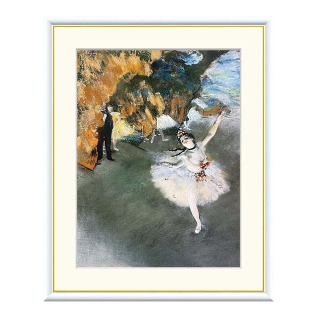 Edgar Degas（エドガー ドガ） 舞台の踊り子 アートポスター（フレーム