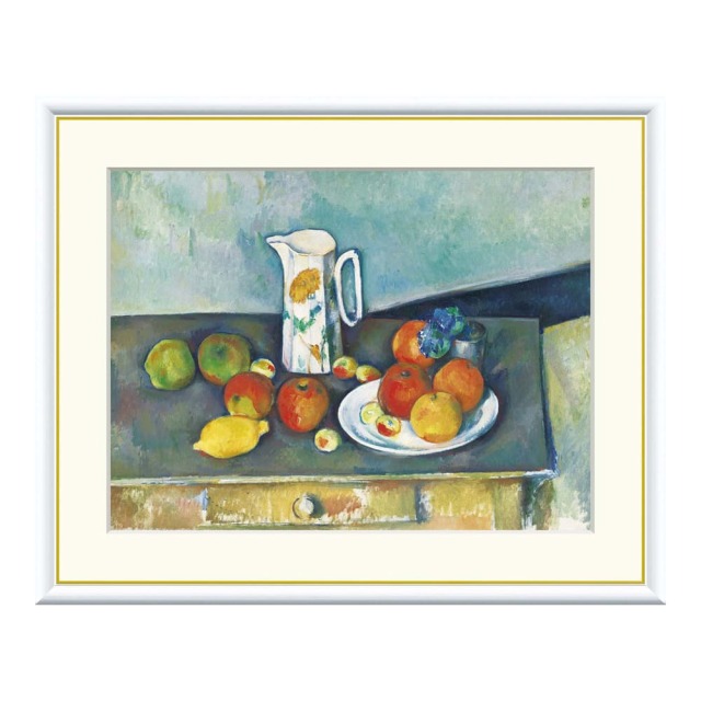 Paul Cezanne（ポール・セザンヌ） 静物 アートポスター（フレーム付き）