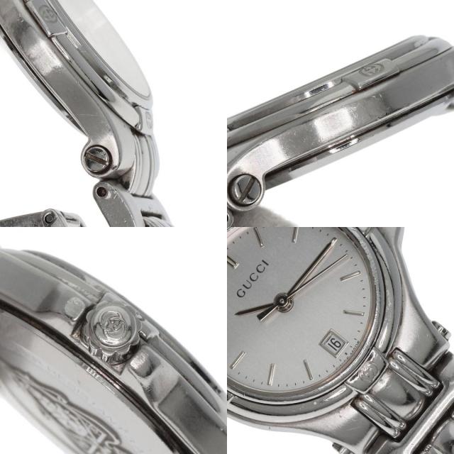 GUCCI グッチ 9040L ラウンドフェイス 腕時計 ステンレススチール/SS