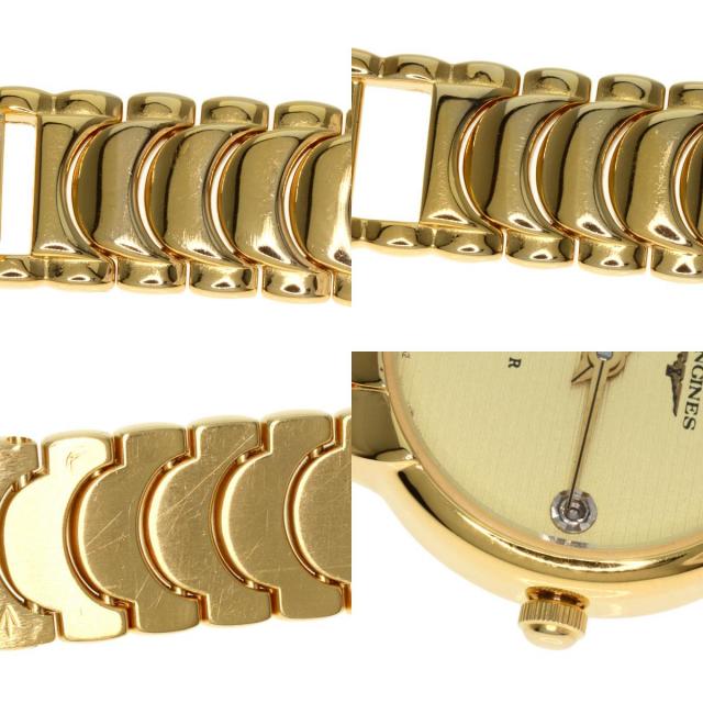 LONGINES ロンジン QWR 4P ダイヤモンド 腕時計 GP/GP レディース