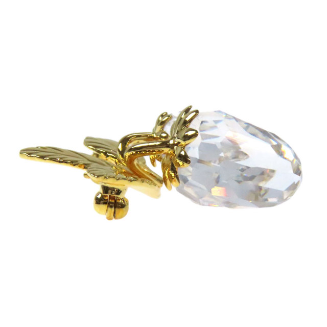 SWAROVSKI スワロフスキー イチゴ ブローチ クリスタル/金属製