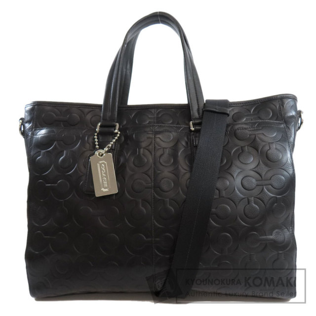 COACH コーチ 70253 オプアート 2WAY トートバッグ レザー メンズ