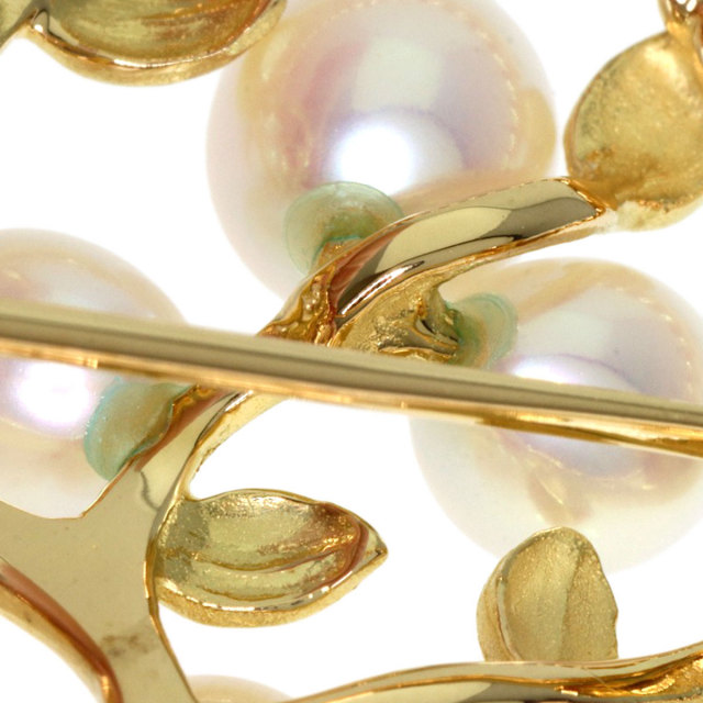 TASAKI タサキ パール 真珠 ブローチ K18イエローゴールド レディース