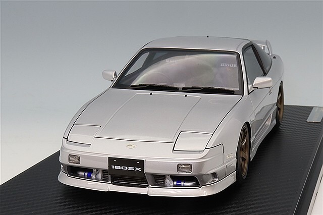 イグニッションモデル 1/18 日産 180SX タイプX (RPS13) シルバー/TE37