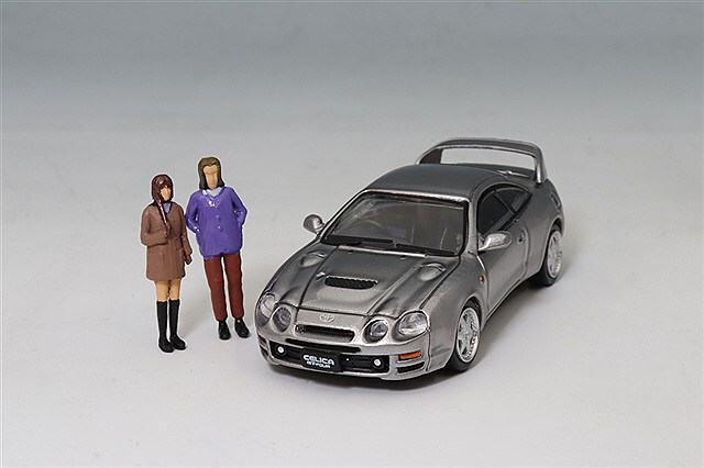 BM CREATIONS 1/64 トヨタ セリカ GT- 4 フィギュア付 シルバー 右ハンドル