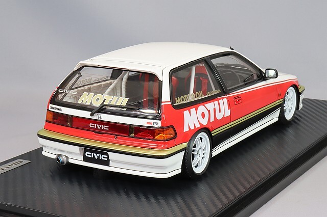 イグニッションモデル 1/18 ホンダ シビック (EF9) SiR ホワイト/レッド