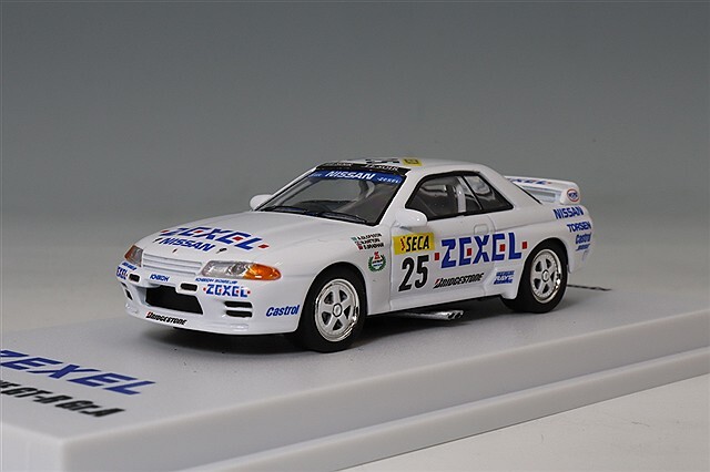 京商 1/64 ゼクセル スカイライン GT-R (R32) Gr.A 1991 #25 LED搭載