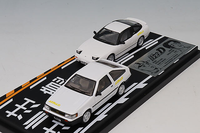 モデラーズ 1/64 頭文字D セットVol.21 武内樹 レビン(AE85) & 健二 180SX