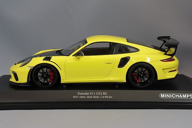 ミニチャンプス 1/18 ポルシェ 911 GT3 RS (991.2) 2019 イエロー