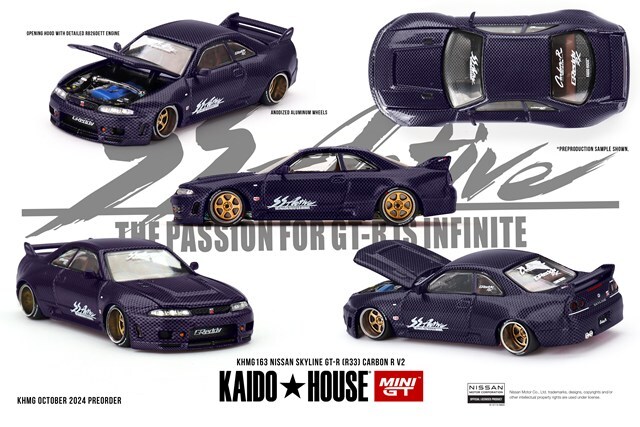 KAIDO HOUSE x TSM ミニGT 1/64 日産 スカイライン GT-R R33