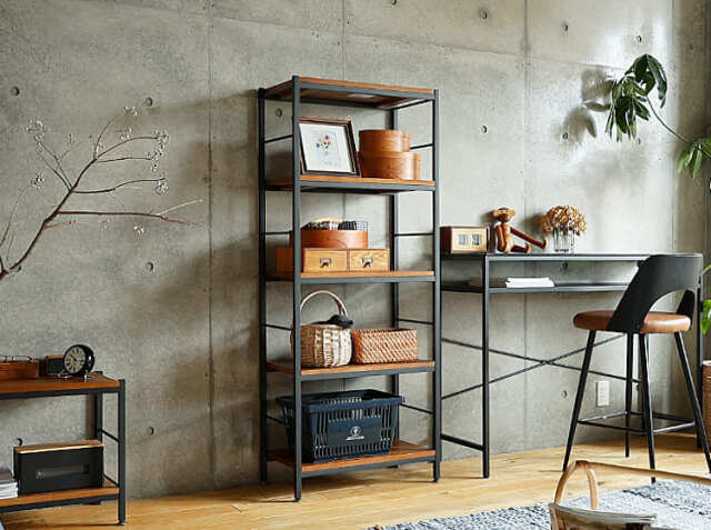 ZAGA（ザガ） オープンラック 幅60cm 5段タイプ｜北欧・ヴィンテージ