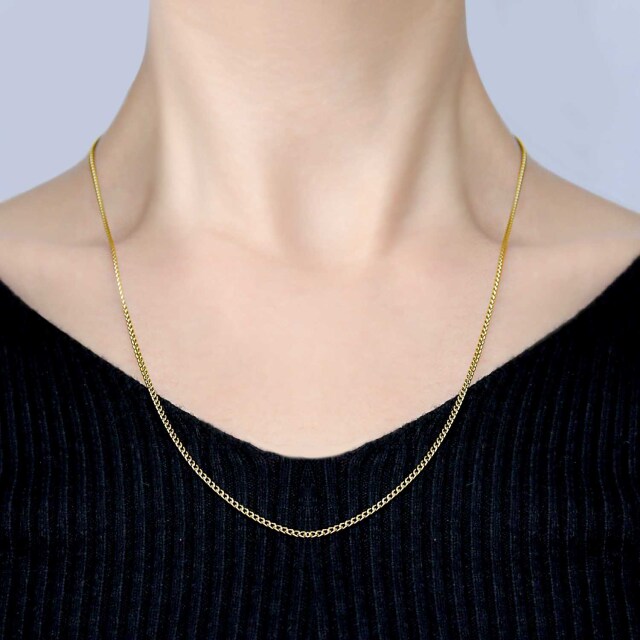 喜平 チェーン ネックレス ゴールド 18金 k18 幅 約 1.6mm 50cm 重量