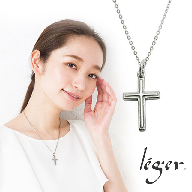 チタンペンダントトップ クロス｜leger レジエ T128