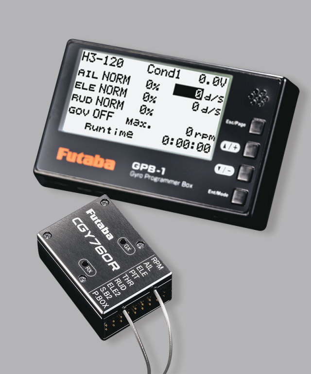 フタバ CGY760R受信機・ガバナー内蔵ヘリ用3軸ジャイロ＋プログラムBOX