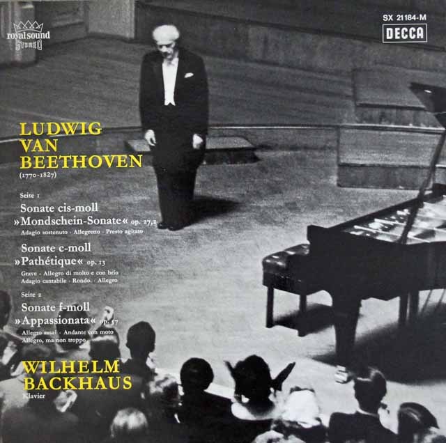 LP レコード バックハウスのベートーヴェン/ピアノソナタ「月光