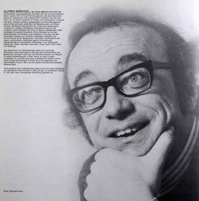 LP レコード ブレンデルのシューベルト/ピアノ作品集 1822-1828 蘭