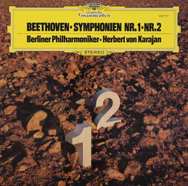 LP レコード カラヤンのベートーヴェン/交響曲第1、2番 独DGG 3540