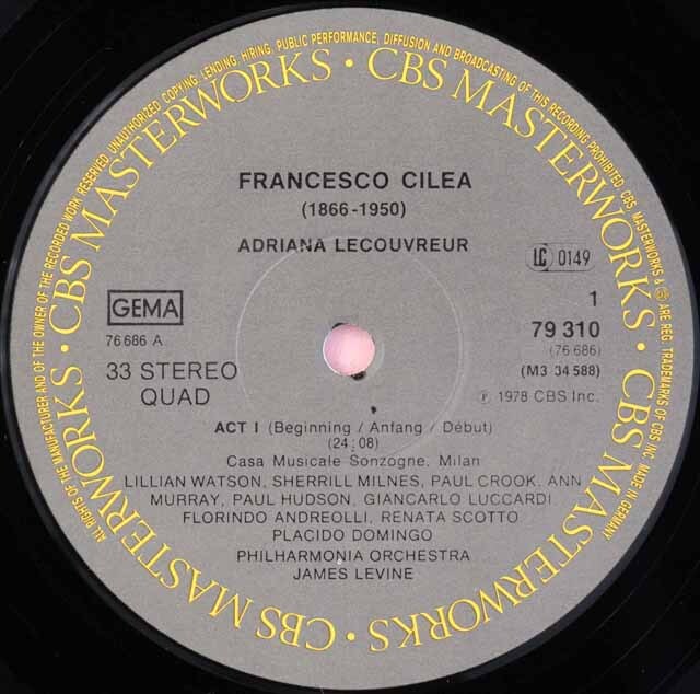 LP レコード 直筆サイン入り ドミンゴ、スコット、レヴァインらの