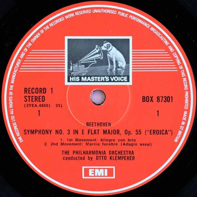 LP レコード クレンペラーのベートーヴェン/ベートーヴェン/交響曲第3