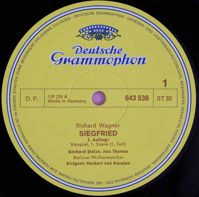 LP レコード 【カラヤンの直筆サイン入り、独最初期盤】カラヤンの