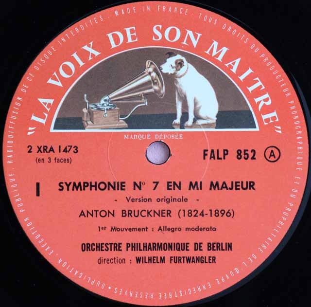 LP レコード オリジナル盤 フルトヴェングラーのブルックナー/交響曲第