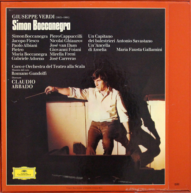 LP レコード アバドのヴェルディ/「シモン・ボッカネグラ」全曲 独DGG 3705