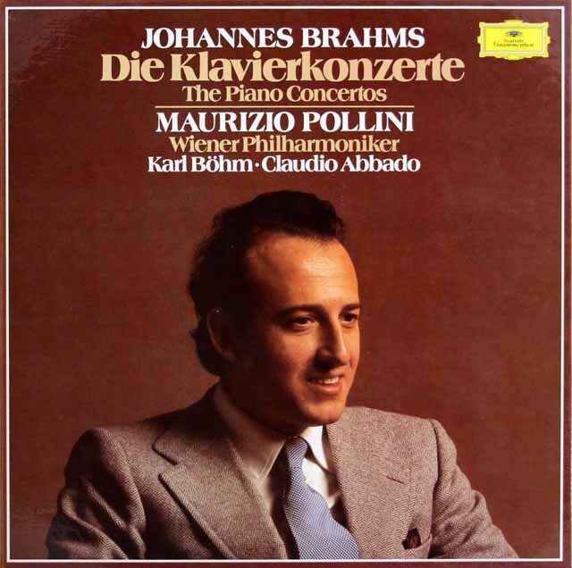 LP レコード ポリーニ、ベーム、アバドのブラームス/ピアノ協奏曲第1番
