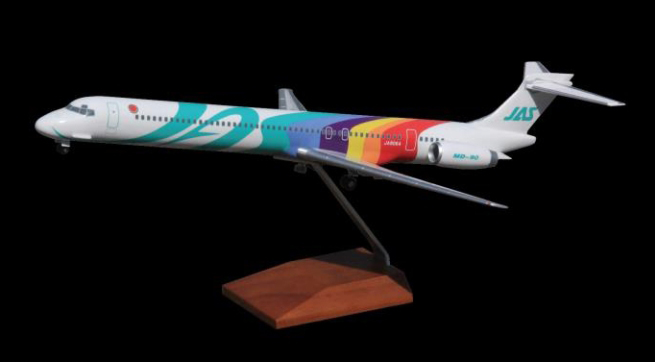 エバーライズ 1/100 (プラスチック製) MD-90 JAS 1号機 JA8064 車輪