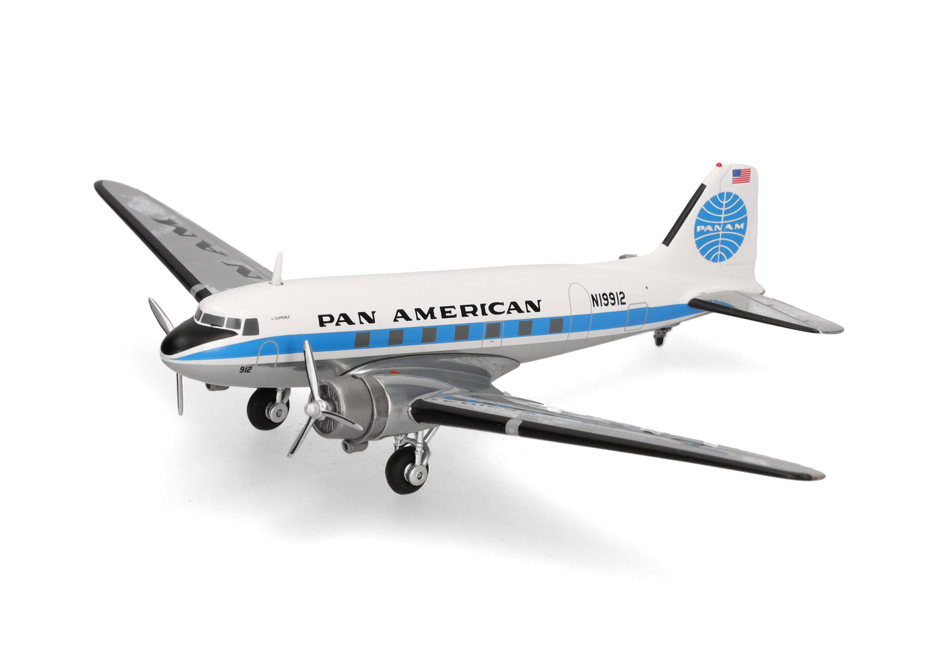 herpa wings 1/200 (ダイキャスト製) DC-3 パンアメリカン航空 