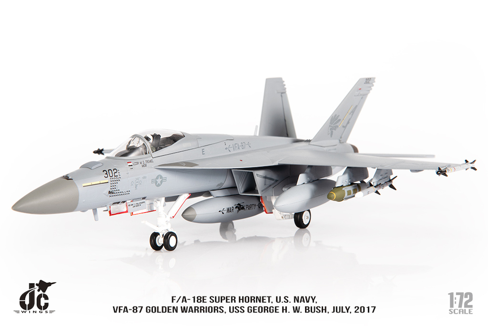 JCW 1/72 (ダイキャスト製) F/A-18E VFA-87 Warriors USS George H. W.
