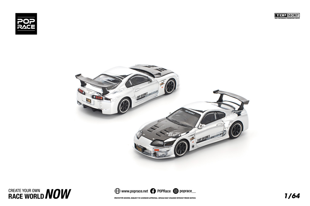 POP RACE 1/64 (ダイキャスト製) トップシークレット GT300 スープラ