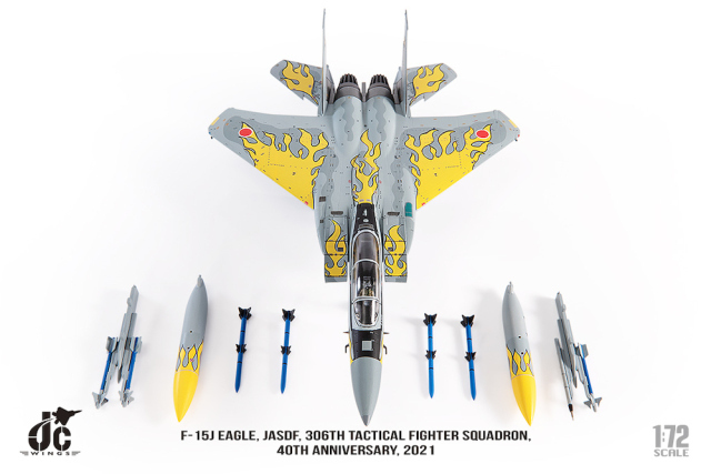JCW 1/72 (ダイキャスト製) F-15J 航空自衛隊 306SQ 40周年記念塗装