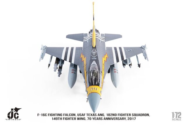 JCW 1/72 (ダイキャスト製) F-16C アメリカ空軍 テキサス空軍州兵