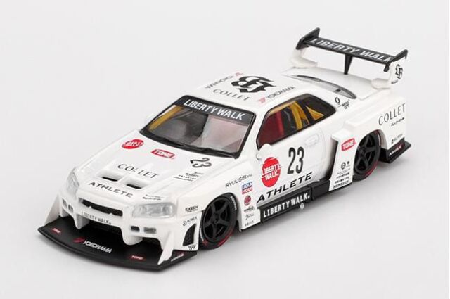 MINI GT 1/64 (ダイキャスト製) Nissan LB-ER34 Super Silhouette