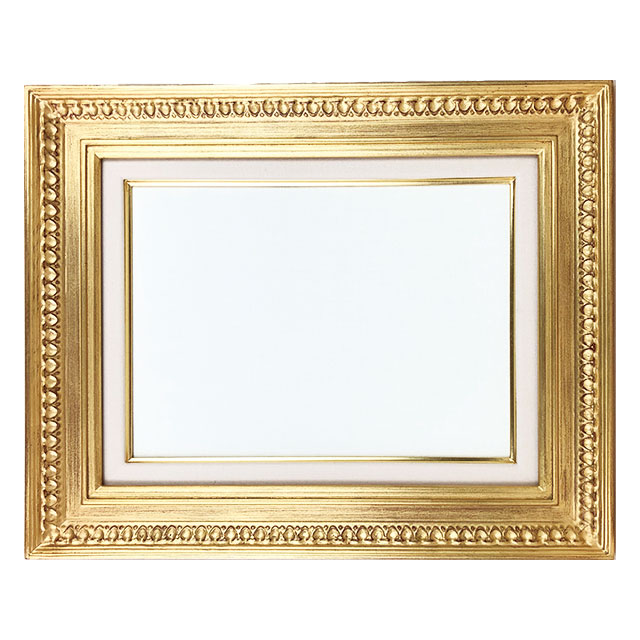 同志舎】油彩額 ヴィッキオ（金） F3 [油絵・日本画用額縁] 額縁画材