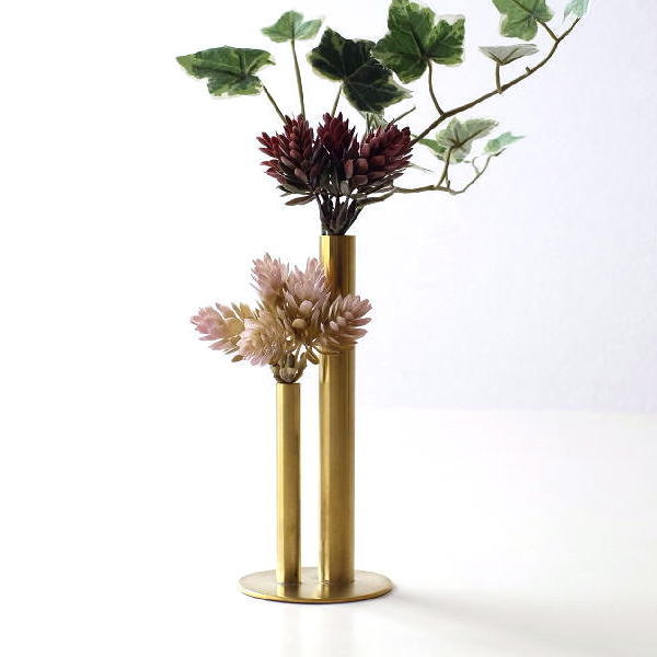 花瓶 フラワーベース おしゃれ 真鍮 花器 かわいい 一輪挿し シンプル