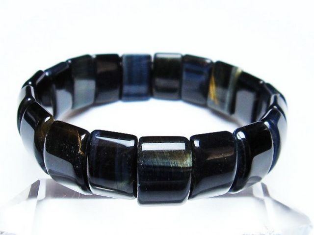 ブルータイガーアイ※青虎目石バングル[T173-4792]