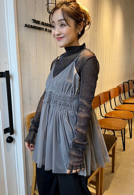 チュールキャミソール【ネコポスOK】【7h-831-04953】